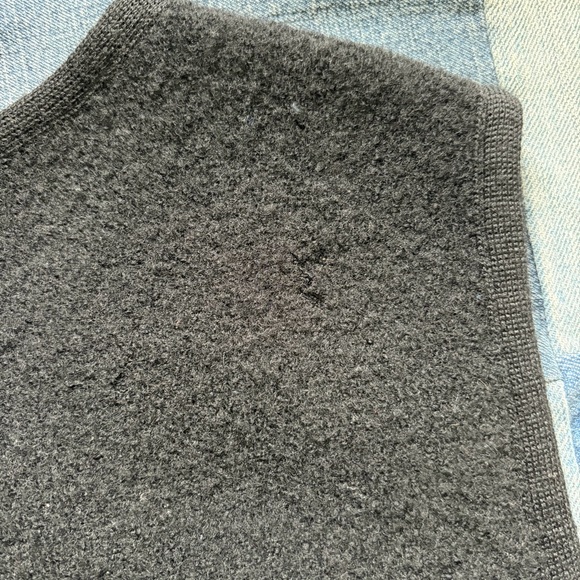 express tricot embroidered floral wool vest black & grey size L - Picture 6 of 9